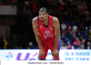 Russia. Moscow. Arena Megasport. March 8, 2019. Kyle Hines During The Euroleague Basketball Match 2018/2019 Between CSKA (Russia) & Olimpia (Italy)