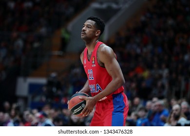 Russia. Moscow. Arena Megasport. March 8, 2019. Cory Higgins During The Euroleague Basketball Match 2018/2019 Between CSKA (Russia) & Olimpia (Italy)