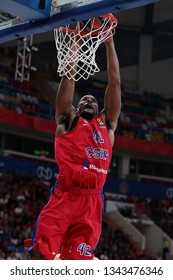 Russia. Moscow. Arena Megasport. March 8, 2019. Kyle Hines During The Euroleague Basketball Match 2018/2019 Between CSKA (Russia) & Olimpia (Italy)