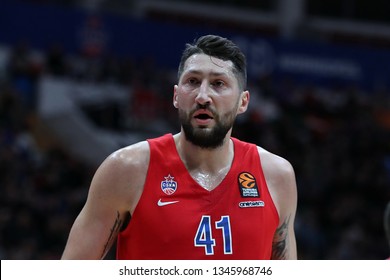 Russia. Moscow. Arena Megasport. March 15, 2019. Nikita Kurbanov During The Euroleague Basketball Match 2018/2019 Between CSKA (Russia) & Panathinaikos (Greece)