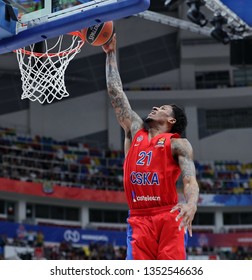 Russia. Moscow. Arena Megasport. March 21, 2019. Will Clyburn During The Euroleague Basketball Match 2018/2019 Between CSKA (Russia) & Fenerbahce (Turkey)