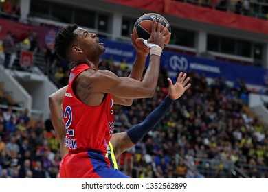 Russia. Moscow. Arena Megasport. March 21, 2019. Cory Higgins During The Euroleague Basketball Match 2018/2019 Between CSKA (Russia) & Fenerbahce (Turkey)