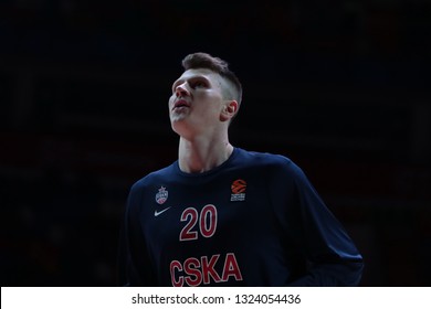 Russia. Moscow. Arena Megasport. November 21, 2018. Andrey Vorontsevich Before The Euroleague Basketball Match 2018/2019 Between CSKA (Russia) Vs Zalgiris (Lithuania)