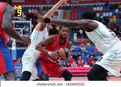 Russia. Moscow. Arena Megasport. October 18, 2018. Cory Higgins During The Euroleague Basketball Match 2018/2019 Between CSKA (Russia) & Darussafaka (Turkey)