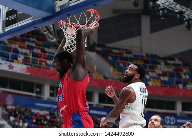 Russia. Moscow. Arena Megasport. October 18, 2018. Othello Hunter & Stanton Kidd During The Euroleague Basketball Match 2018/2019 Between CSKA (Russia) & Darussafaka (Turkey)