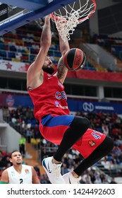 Russia. Moscow. Arena Megasport. October 18, 2018. Nikita Kurbanov During The Euroleague Basketball Match 2018/2019 Between CSKA (Russia) & Darussafaka (Turkey)