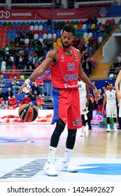 Russia. Moscow. Arena Megasport. October 18, 2018. Cory Higgins During The Euroleague Basketball Match 2018/2019 Between CSKA (Russia) & Darussafaka (Turkey)