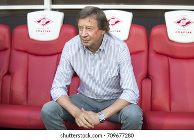 RUSSIA, MOSCOW, AUGUST 2017: Head Coach Of The Lokomotiv Moscow Football Club Yuri Semin