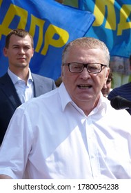 Russia, Moscow, August 6, 2013 - Leader Of The Liberal Democratic Party Of Russia Vladimir Zhirinovsky And Politician Mikhail Degtyarev