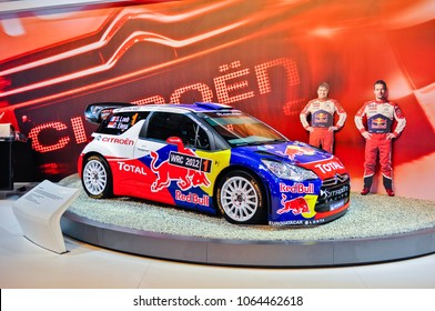 Russia, Moscow, Expocentre, 29 August - 9 September 2012: Citroen DS3 WRC 2012 Loeb/Elena At 4th Moscow International Automobile Salon (MIAS 2012)