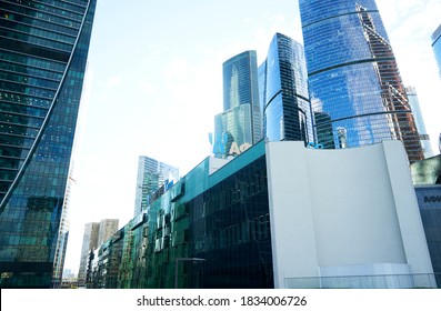 Russia Moscow July 31, 2020, buildings skyscrapers in business district - Shutterstock ID 1834006726