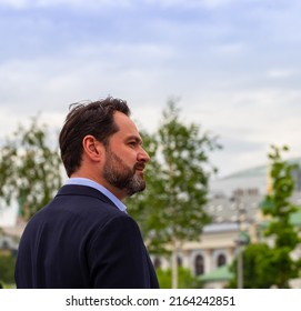 Russia, Moscow, June 1, 2022, Zaryadye Park - Ildar Abdrazakov, Russian Opera Singer.