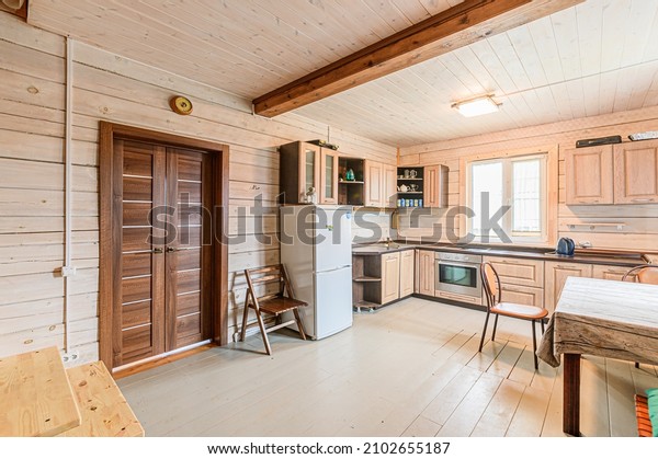 Russia, Moscow- May 15, 2020: interior room\
apartment modern bright cozy atmosphere. general cleaning, home\
decoration, preparation of house for\
sale