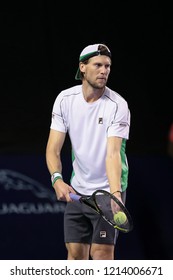 Russia. Moscow. Olympic Stadium. October 18, 2018. Tennis Player Andreas Seppi (Italy) In The 2-nd Round Match Of VTB Kremlin Cup.