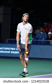 Russia. Moscow. Olympic Stadium. October 20, 2018. Tennis Player Andreas Seppi (Italy) In The Semifinal Match Of VTB Kremlin Cup.