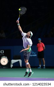 Russia. Moscow. Olympic Stadium. October 20, 2018. Tennis Player Andreas Seppi (Italy) In The Semifinal Match Of VTB Kremlin Cup.