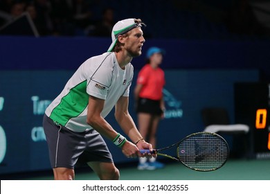 Russia. Moscow. Olympic Stadium. October 20, 2018. Tennis Player Andreas Seppi (Italy) In The Semifinal Match Of VTB Kremlin Cup.