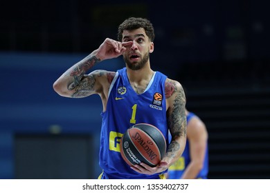 Russia. Moscow Region. Arena Mytishchi. March 22, 2019. Scottie Wilbekin During The Euroleague Basketball Match 2018/2019 Between Khimki (Russia) & Maccabi (Israel)