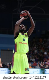 Russia. Moscow Region. Arena Mytishchi. November 9, 2018. Chris Singleton During The Euroleague Basketball Match 2018/2019 Between Khimki (Russia) & Barcelona (Spain)