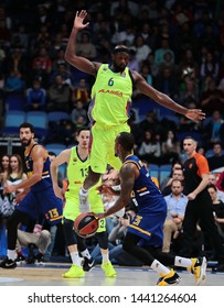 Russia. Moscow Region. Arena Mytishchi. November 9, 2018. Chris Singleton & Dee Bost During The Euroleague Basketball Match 2018/2019 Between Khimki (Russia) & Barcelona (Spain)