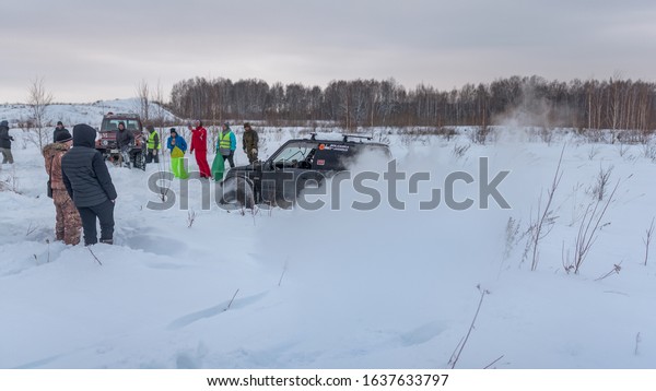 Russia,\
Novosibirsk-January 20, 2020 4x4 four-Wheel drive SUV \