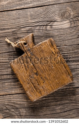 Similar – Image, Stock Photo brown wooden kitchen cutting board