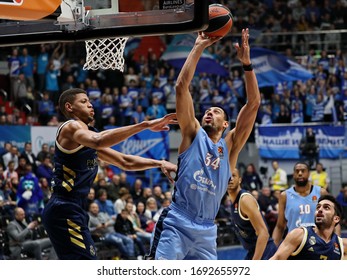 Russia. Saint-Petersburg. Sibur Arena. November 29, 2019. Walter Tavares & Gustavo Ayon During The Euroleague Basketball Match 2019/2020 Between Zenit (Russia) & Real Madrid (Spain)