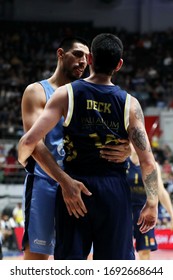 Russia. Saint-Petersburg. Sibur Arena. November 29, 2019. Gustavo Ayon & Gabriel Deck During The Euroleague Basketball Match 2019/2020 Between Zenit (Russia) & Real Madrid (Spain)