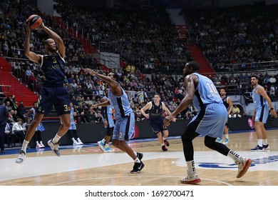 Russia. Saint-Petersburg. Sibur Arena. November 29, 2019. Anthony Randolph & Alex Renfroe During The Euroleague Basketball Match 2019/2020 Between Zenit (Russia) & Real Madrid (Spain)