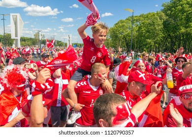 Denmark 2018 World Cup Fans Football scarf 