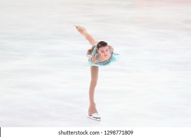 Russia. Saransk. December 21, 2018. Russian Figure Skating Championships-2019. Ladies. Short Program. Anna Shcherbakova.