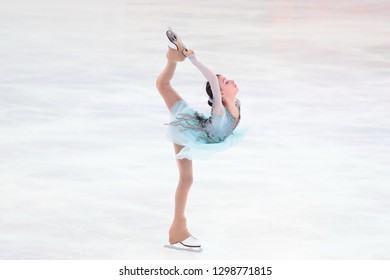 Russia. Saransk. December 21, 2018. Russian Figure Skating Championships-2019. Ladies. Short Program. Anna Shcherbakova.