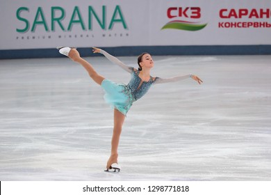 Russia. Saransk. December 21, 2018. Russian Figure Skating Championships-2019. Ladies. Short Program. Anna Shcherbakova.