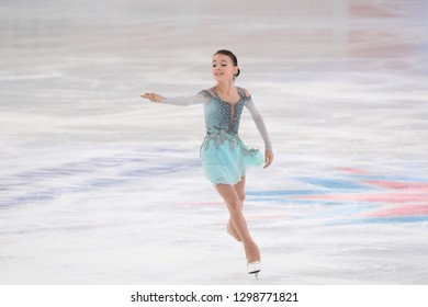 Russia. Saransk. December 21, 2018. Russian Figure Skating Championships-2019. Ladies. Short Program. Anna Shcherbakova.