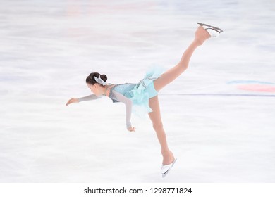 Russia. Saransk. December 21, 2018. Russian Figure Skating Championships-2019. Ladies. Short Program. Anna Shcherbakova.