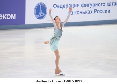 Russia. Saransk. December 21, 2018. Russian Figure Skating Championships-2019. Ladies. Short Program. Anna Shcherbakova.