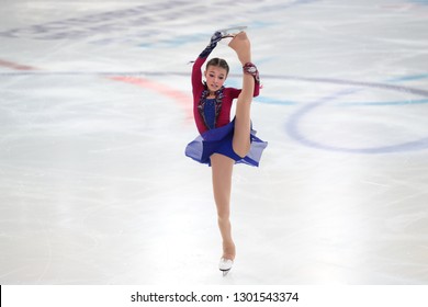 Russia. Saransk. December 22, 2018. Russian Figure Skating Championships-2019. Ladies. Free Skating. Anna Shcherbakova