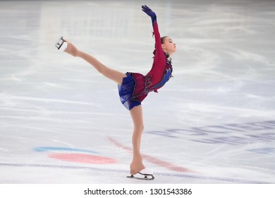 Russia. Saransk. December 22, 2018. Russian Figure Skating Championships-2019. Ladies. Free Skating. Anna Shcherbakova