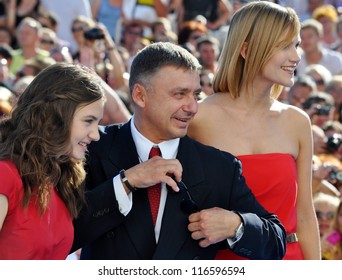 RUSSIA, SOCHI - JUNE 3: Anton Tabakov And His Wife And Daughter At The Open Russian Film Festival 