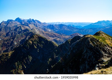 Russia Sochi Krasnaya Polyana Summer Day Beautiful Landscape