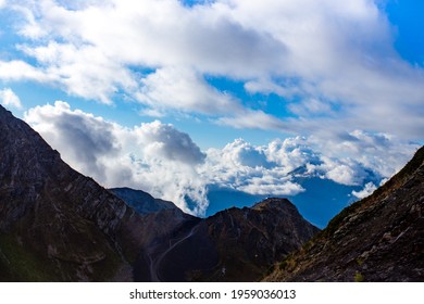 Russia Sochi Krasnaya Polyana Summer Day Beautiful Landscape