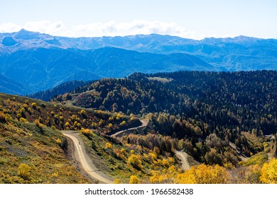 Russia Sochi Krasnaya Polyana Summer Day Beautiful Landscape