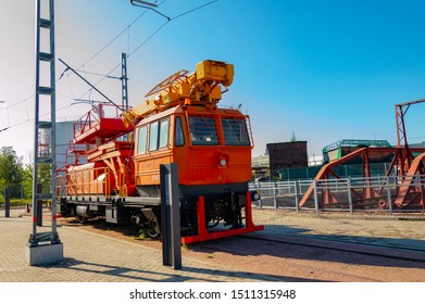 Russia, St. Petersburg, Baltic Station, Railway Museum, September 20, 2019.Exhibition of Locomotives  Russia. - Shutterstock ID 1511315948