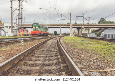 Russia, St. Petersburg, September 16, 2017-railway station Sorting, descent of dissolution and formation of freight trains - Shutterstock ID 1124401184