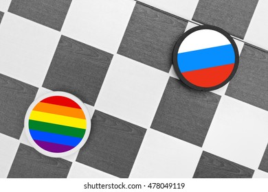 Russia Vs LGBT Community - Conflict Between Minority And Russian Society (conservatism, Intolerance, Discrimination, Hate Crime, Oppression, Legal Prohibition Of Same-sex Marriage)  