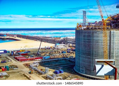 Russia, Yamal, Construction Of The LNG Plant                                