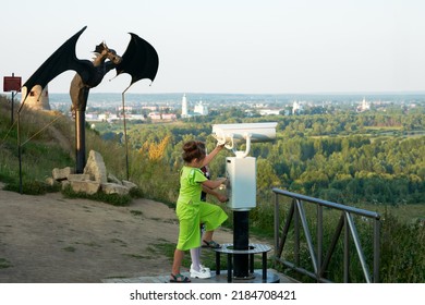 Russia, Yelabuga, July 30, 2022: Observation Deck At The Ancient Settlement 