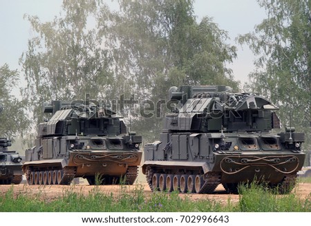 Russian armored vehicles. Military training ground Alabino. Demonstrations Forum Army-2015