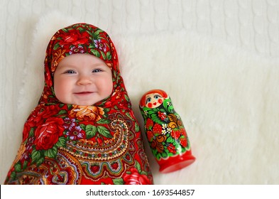 Russian Baby Doll. Russian Style. Matryoshka