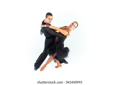 Russian Ballroom Dance Couple Stock Photo (Edit Now) 341450993